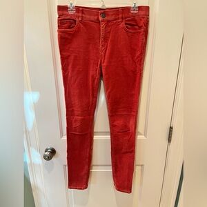 LOFT Women's Pink  Skinny corduroy pants